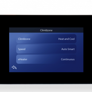 Balboa Clim8zone™ II hot tub water heater screen